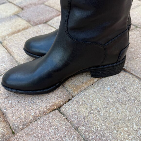 Sam Edelman Like New Penny Black Leather Riding Boot Size 5 / 35 - Picture 11 of 16